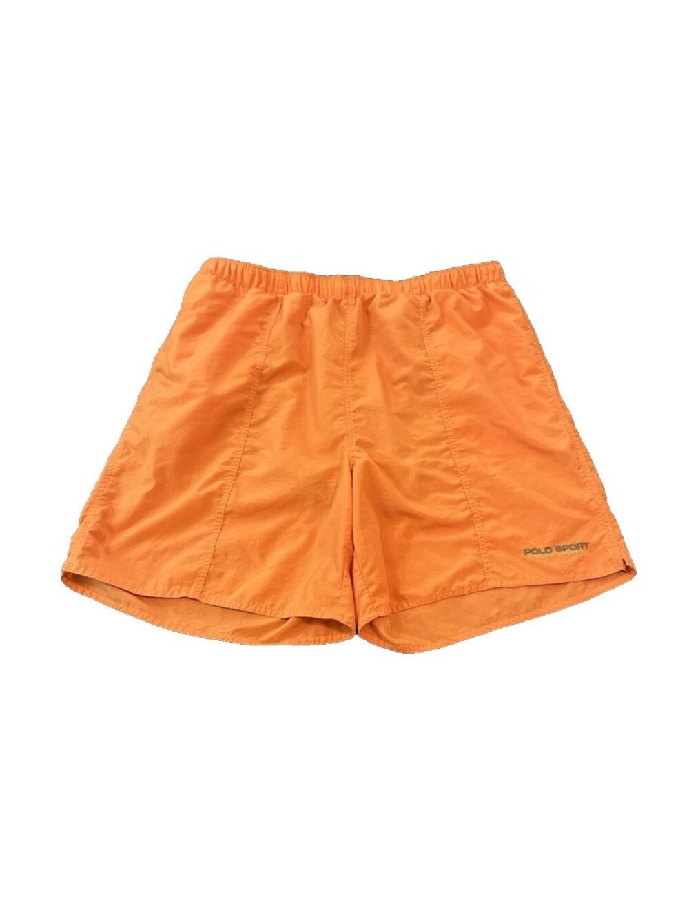 Vintage Polo Sport Ralph Lauren Men's Swim Trinks Shorts XXL Orange Logo 90s Y2K